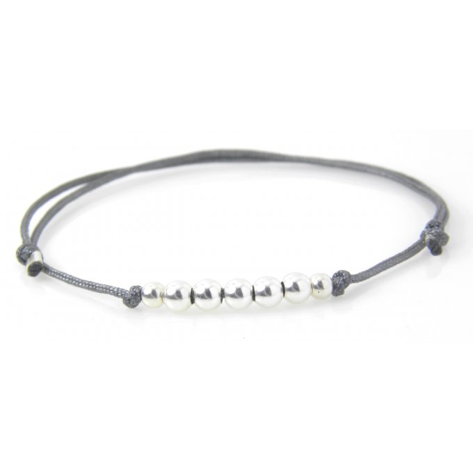 BRACELET GEMEAUX GRIS 