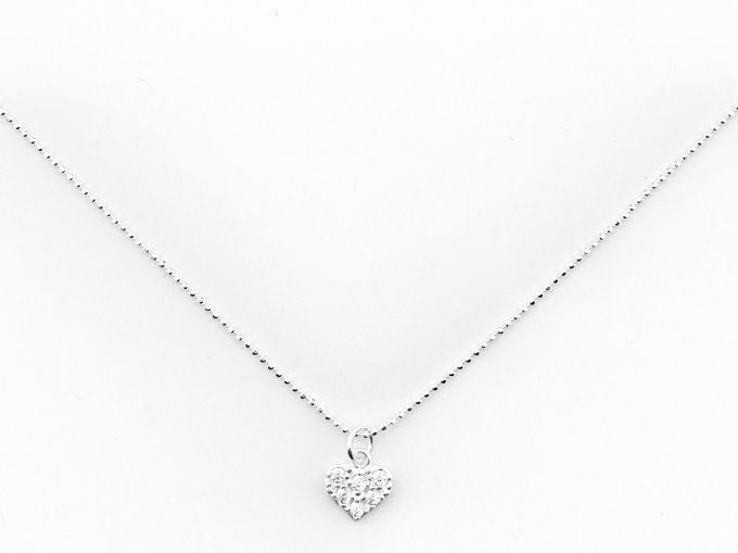 COLLIER MYKONOS COEUR PAVE