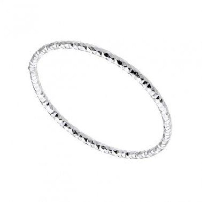 PACK BAGUES  1 ANNEAU FACETTE ARGENT OU DORE 