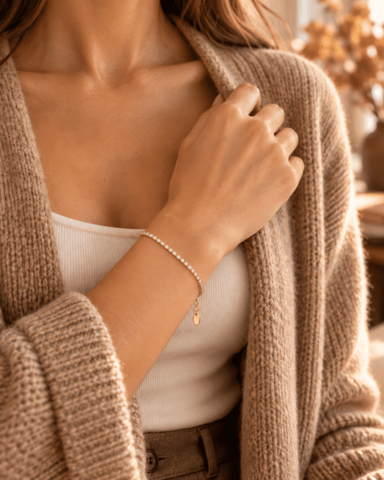 Bracelet rivière scintillante