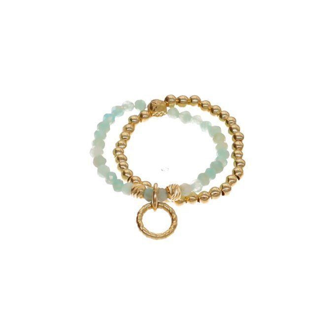 BAGUE BORD DE MER AMAZONITE 