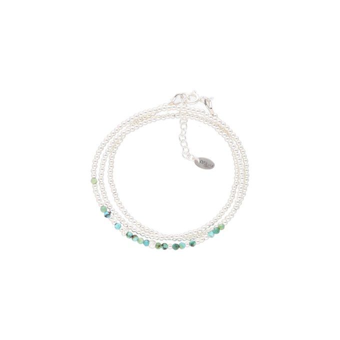 PACK BRACELETS CÂBLE TRIPLE TURQUOISE