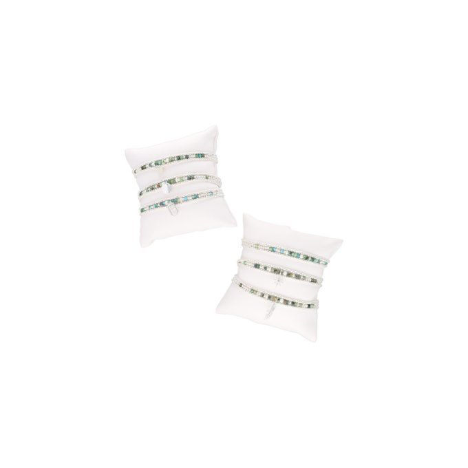 PACK BRACELETS CÂBLE TRIPLE TURQUOISE