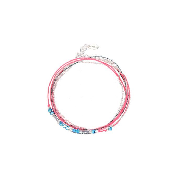 BRACELET TESSALIE ROSE / TURQUOISE