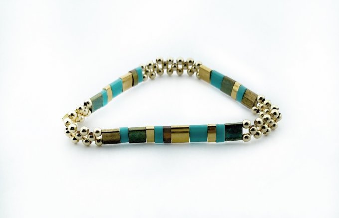 BRACELET MIYU DORE LAGON 