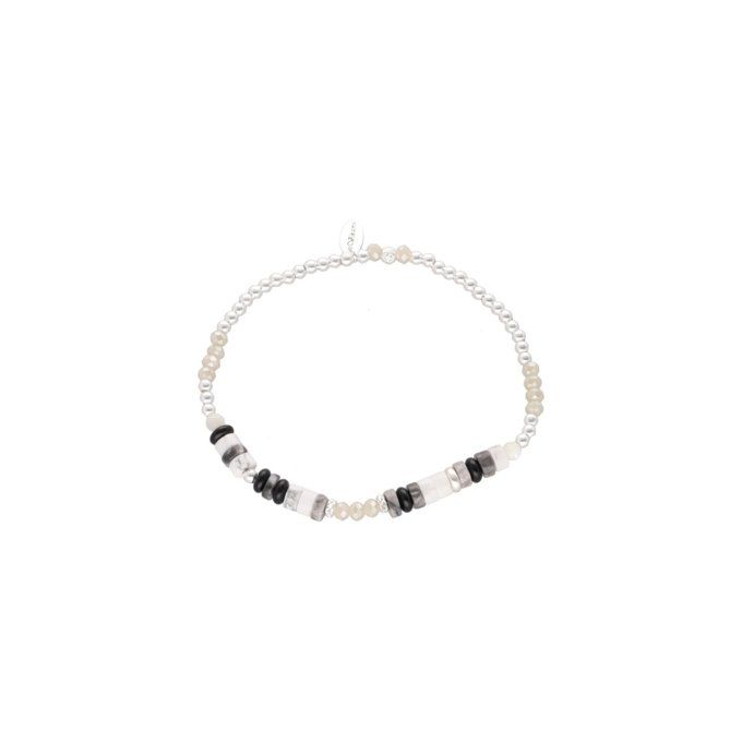 BRACELET ALOA GRIS/NOIR