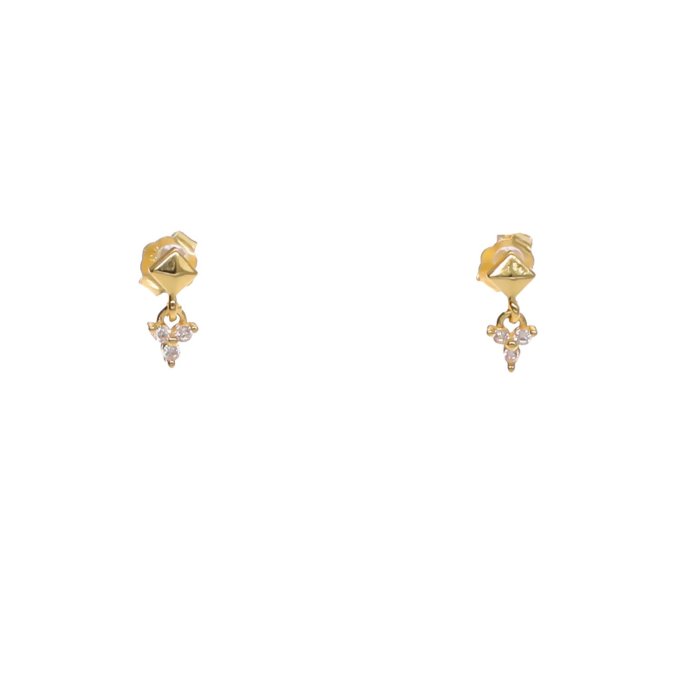 BOUCLES D'OREILLES MINI PENDENTIF OR