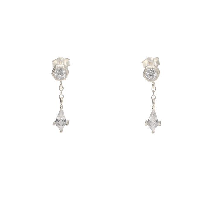 BOUCLES D'OREILLES BRILLANTES OR