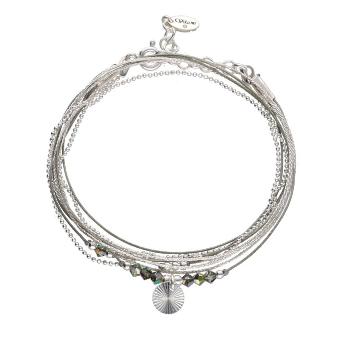 BRACELET MATHILDE RAYON - BLEU CIEL