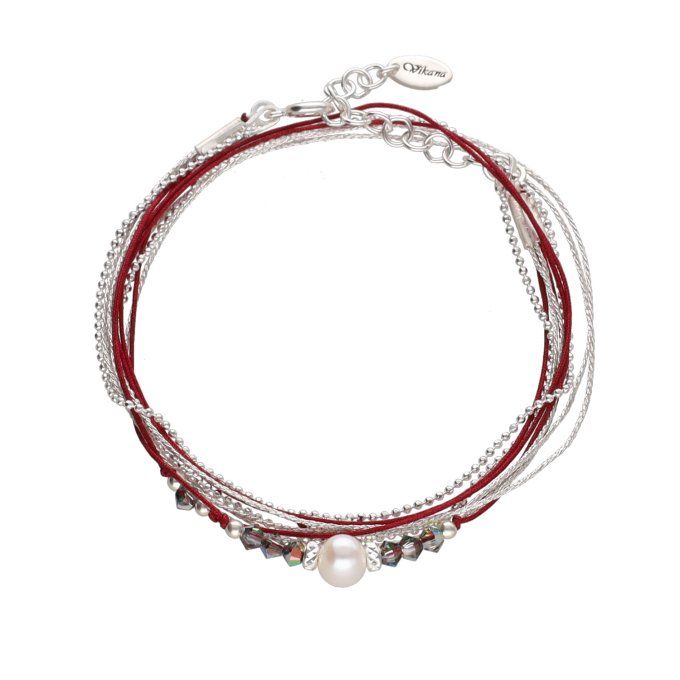 BRACELET MELANIE PERLE - BLEU CIEL