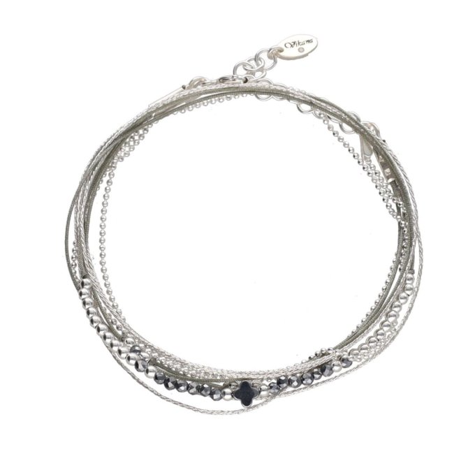 BRACELET MARGAUX TREFLE - VERT CLAIR