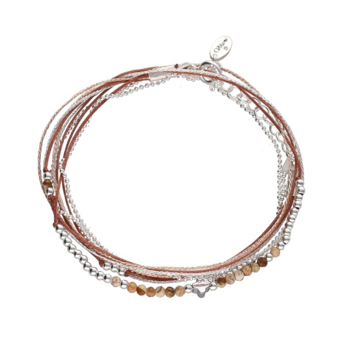 BRACELET MARGAUX TREFLE - VERT CLAIR