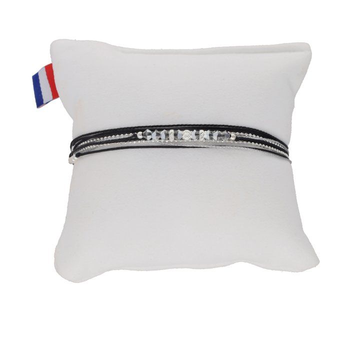 BRACELET MULTI-TOURS NOIR