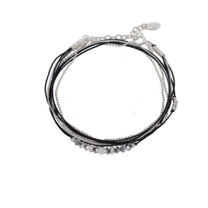 BRACELET MULTI-TOURS NOIR