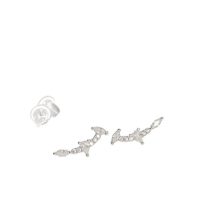 BOUCLES D'OREILLES FEUILLE BRILLANT OR