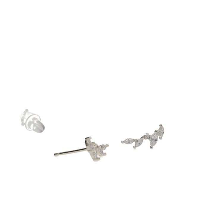 BOUCLES D'OREILLES FEUILLE BRILLANT OR