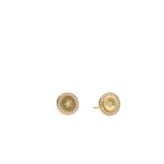 BOUCLES D'OREILLE ETOILE OR