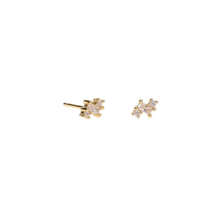 BOUCLES D'OREILLES 3 STRASS