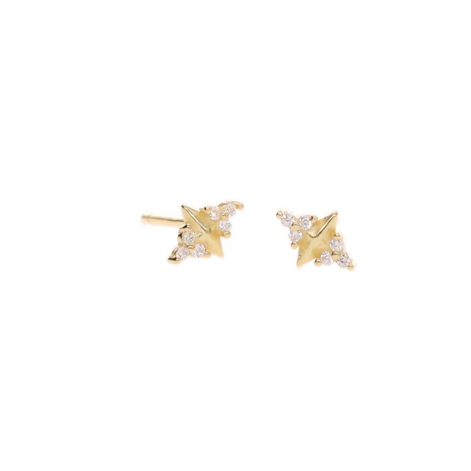 BOUCLES D'OREILLES STRASS OR