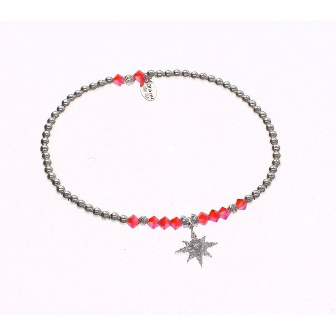 BRACELET ETOILINE ROSE