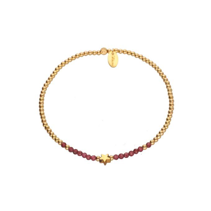 BRACELET STELLA GRENAT 