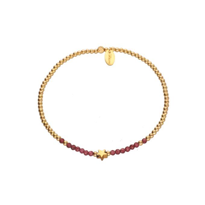 BRACELET ELIA GRENAT 