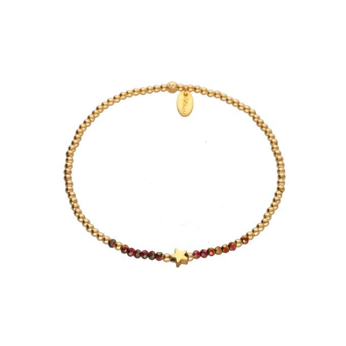 BRACELET ELIA CRISTAL RUBIS 