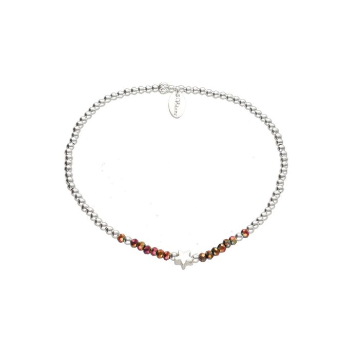 BRACELET ELIA DORE CRISTAL RUBIS 