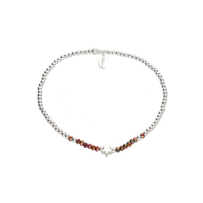 BRACELET ELIA CRISTAL RUBIS 