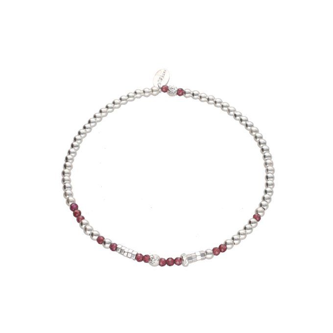 BRACELET LIVIA CRISTAL GRENAT 