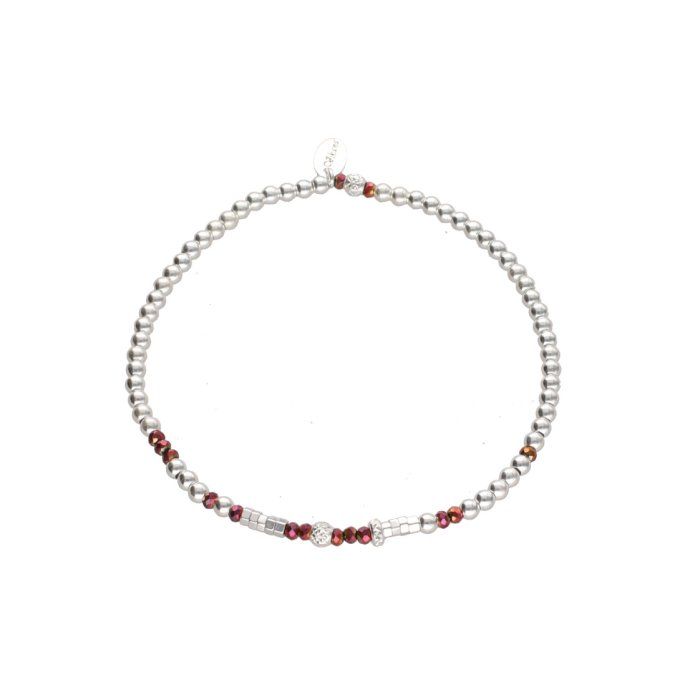 bijoux cristal rouge élastique bracelet