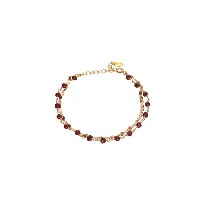 BRACELET ANTHEA DORE GRENAT