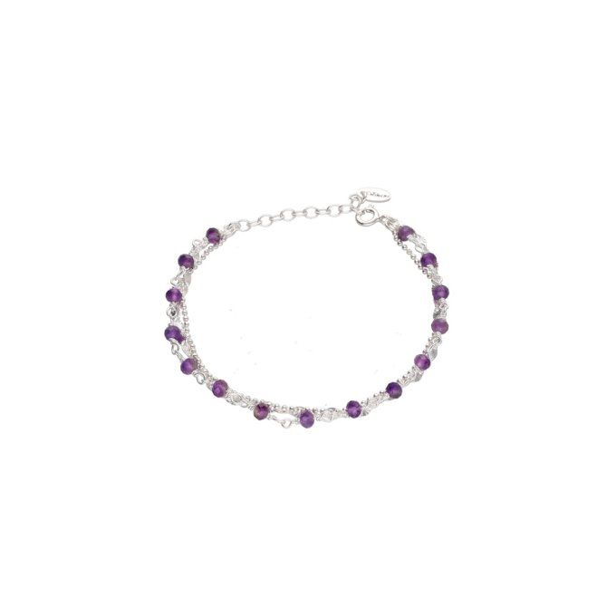 BRACELET HILONA TRIPLE AMETHYSTE