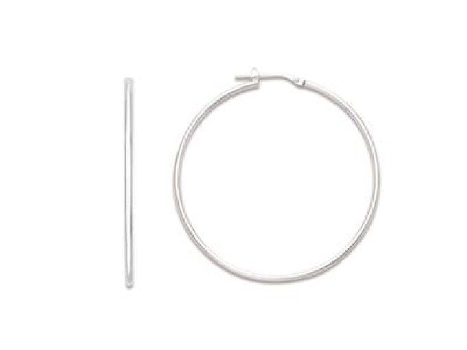BOUCLES D'OREILLES CREOLES   1,6MM / 40MM